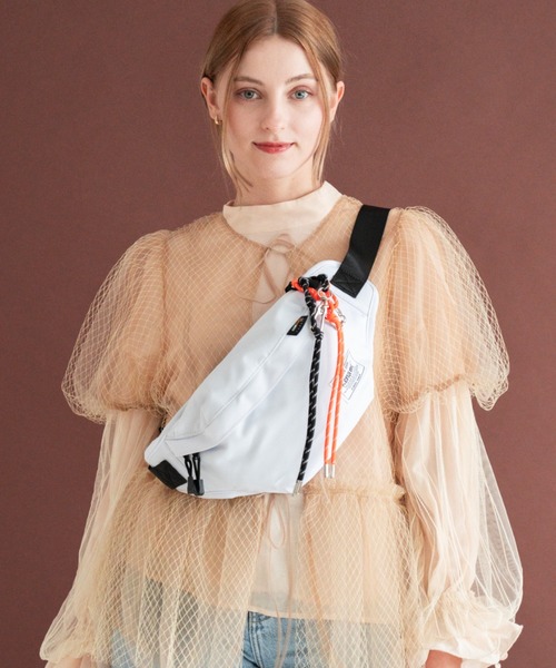 DEVICE（デバイス）の「Rename CORDURA ナイロン 軽量 ウエストバッグ ショルダーバッグ（ボディバッグ/ウエストポーチ・レディース・ブラック/ネイビー/ホワイト/カーキ/カモフラージュ・FREE）」の10枚目の写真