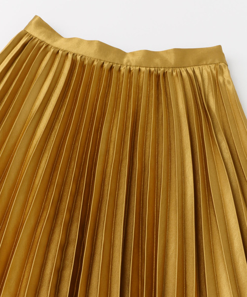 URBAN RESEARCH ROSSO WOMEN(アーバンリサーチ ロッソ)の「サテンプリーツスカート(スカート・レディース・ネイビー/ゴールド/グリーン・38/36)」の15枚目の写真