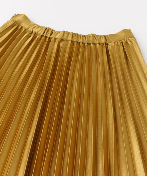 URBAN RESEARCH ROSSO WOMEN(アーバンリサーチ ロッソ)の「サテンプリーツスカート(スカート・レディース・ネイビー/ゴールド/グリーン・38/36)」の18枚目の写真