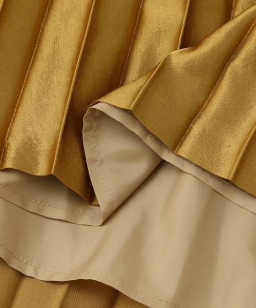 URBAN RESEARCH ROSSO WOMEN(アーバンリサーチ ロッソ)の「サテンプリーツスカート(スカート・レディース・ネイビー/ゴールド/グリーン・38/36)」の9枚目の写真