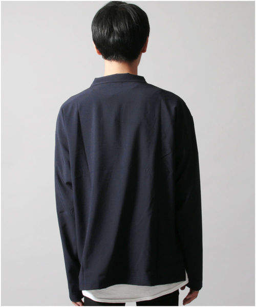 ASTRONOMY(アストロノミー)の「ポリトロ ストレッチ ハーフ ZIP ワイド ハイネック プルオーバー(Tシャツ/カットソー・メンズ・ブラック/ネイビー/ブルー/ワイン・M/L/XL)」の19枚目の写真