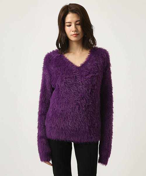 セール】シャギー2WAYニットプルオーバー（ニット/セーター）｜AZUL BY