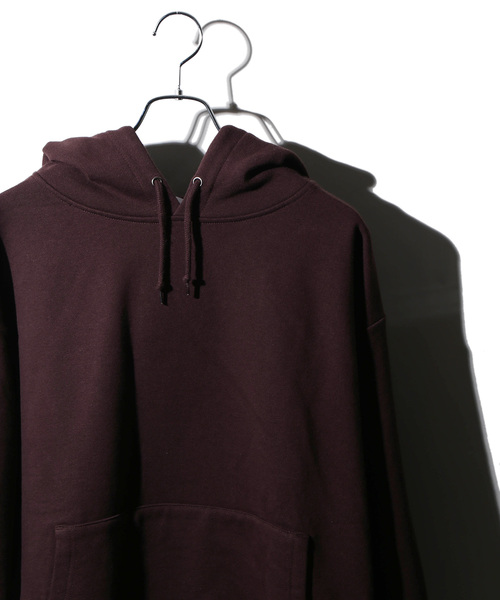 WEGO（ウィゴー）の「WEGO VINTAGE/ヘビーウェイトビッグシルエットパーカー（パーカー・メンズ・ブラック/ダークグリーン/ダークブラウン/オフホワイト/杢グレー/ワイン/グリーン系その他/ライトベージュ・MEDIUM/LARGE/X-LARGE）」の4枚目の写真