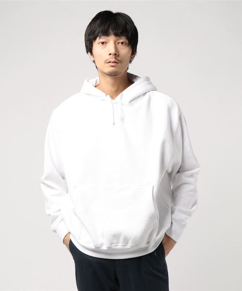 WEGO（ウィゴー）の「WEGO VINTAGE/ヘビーウェイトビッグシルエットパーカー（パーカー・メンズ・ブラック/ダークグリーン/ダークブラウン/オフホワイト/杢グレー/ワイン/グリーン系その他/ライトベージュ・MEDIUM/LARGE/X-LARGE）」の17枚目の写真