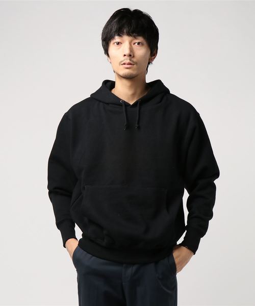 WEGO（ウィゴー）の「WEGO VINTAGE/ヘビーウェイトビッグシルエットパーカー（パーカー・メンズ・ブラック/ダークグリーン/ダークブラウン/オフホワイト/杢グレー/ワイン/グリーン系その他/ライトベージュ・MEDIUM/LARGE/X-LARGE）」の11枚目の写真