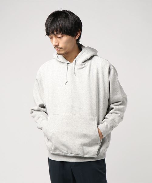 WEGO（ウィゴー）の「WEGO VINTAGE/ヘビーウェイトビッグシルエットパーカー（パーカー・メンズ・ブラック/ダークグリーン/ダークブラウン/オフホワイト/杢グレー/ワイン/グリーン系その他/ライトベージュ・MEDIUM/LARGE/X-LARGE）」の18枚目の写真