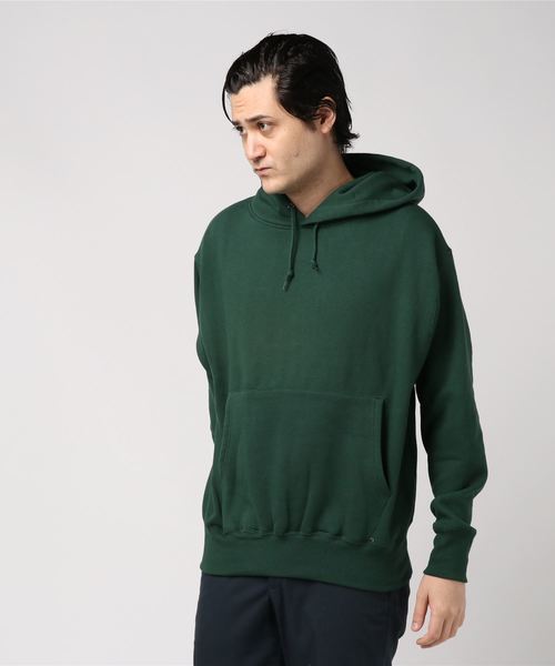 WEGO（ウィゴー）の「WEGO VINTAGE/ヘビーウェイトビッグシルエットパーカー（パーカー・メンズ・ブラック/ダークグリーン/ダークブラウン/オフホワイト/杢グレー/ワイン/グリーン系その他/ライトベージュ・MEDIUM/LARGE/X-LARGE）」の13枚目の写真