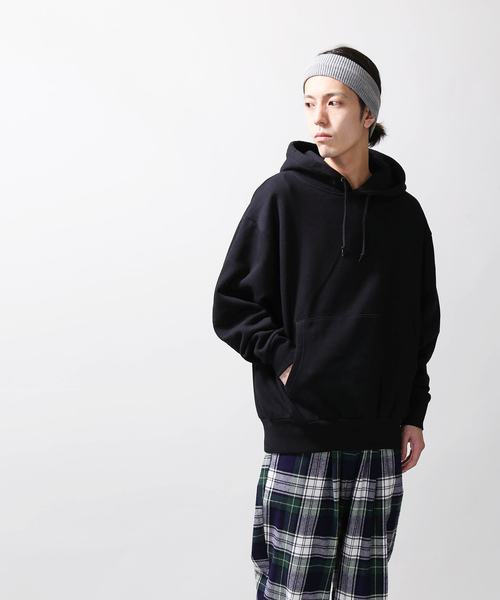 WEGO（ウィゴー）の「WEGO VINTAGE/ヘビーウェイトビッグシルエットパーカー（パーカー・メンズ・ブラック/ダークグリーン/ダークブラウン/オフホワイト/杢グレー/ワイン/グリーン系その他/ライトベージュ・MEDIUM/LARGE/X-LARGE）」の19枚目の写真