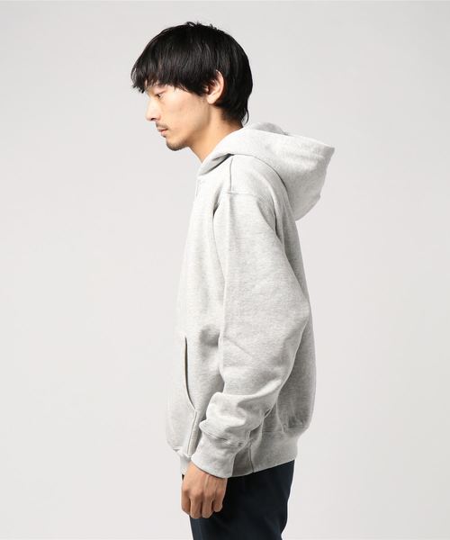 WEGO（ウィゴー）の「WEGO VINTAGE/ヘビーウェイトビッグシルエットパーカー（パーカー・メンズ・ブラック/ダークグリーン/ダークブラウン/オフホワイト/杢グレー/ワイン/グリーン系その他/ライトベージュ・MEDIUM/LARGE/X-LARGE）」の9枚目の写真