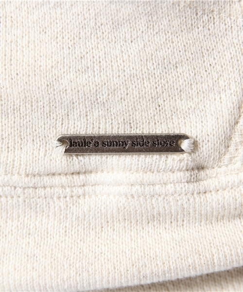 laule'a sunny side store(ラウレアサニーサイドストア)の「ベーシック裏毛ジップアップパーカー(パーカー・レディース・ベージュ/アイボリー/ブルー/杢グレー・FREE)」の12枚目の写真