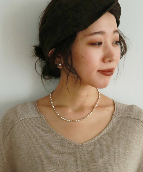 TODAYFUL（トゥデイフル）の「ボールチェーンネックレス（ネックレス・レディース・シルバー・FREE）」の4枚目の写真