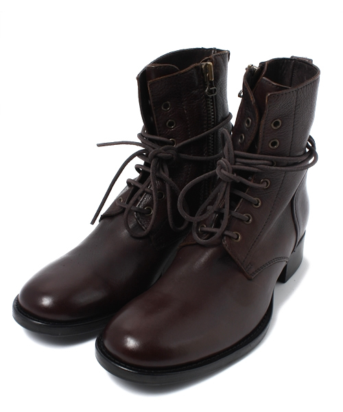 SETTING CRACKS（セッティングクラックス）の「【BUTTERO】レースアップサイドＺＩＰブーツ（ブーツ・メンズ・ブラック/ダークブラウン・SMALL/LARGE）」の2枚目の写真