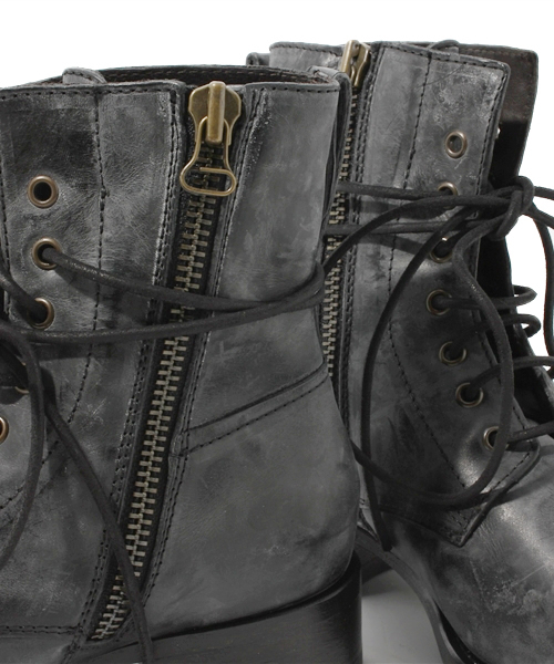 SETTING CRACKS（セッティングクラックス）の「【BUTTERO】レースアップサイドＺＩＰブーツ（ブーツ・メンズ・ブラック/ダークブラウン・SMALL/LARGE）」の10枚目の写真