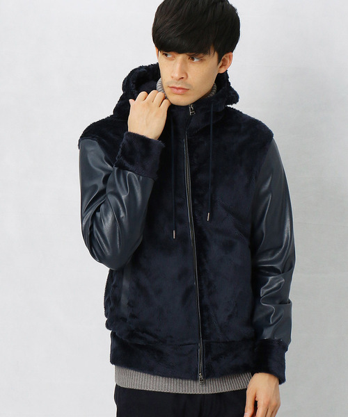 COMME CA MEN】✨️美品✨️Mサイズ ファー取り外し可能 COMME CA MEN