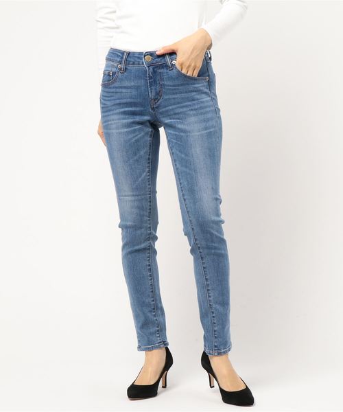 AMERICAN HOLIC（アメリカンホリック）の「・Newスキニーフィットデニム（デニムパンツ・レディース・インディゴブルー/ライトインディゴブルー/ブルー系その他/ワンウォッシュ・LL/S/M/L/XS）」の2枚目の写真