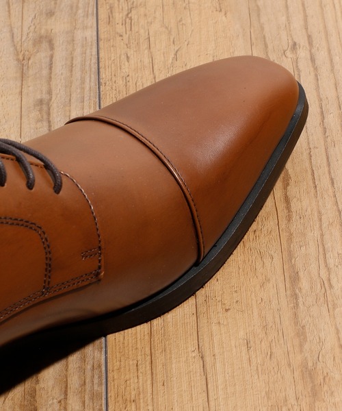 BICASH（ビカーシ）の「BICASH ビカーシ / Robe Pleine ロベプラン ストレートチップ 外羽根スタイリッシュ 本革フォーマルビジネスシューズ / RP-3002（ドレスシューズ・メンズ・ブラック/ダークブラウン/キャメル・40/41/42/43/44/39）」の6枚目の写真