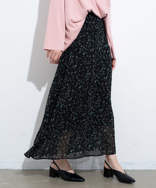 Aunt Marie's（アントマリーズ）の「AUNT MARIE'S クルミボタンFlowerマーメイドスカート（スカート・レディース・ブラック/レッド/グリーン・FREE）」の2枚目の写真