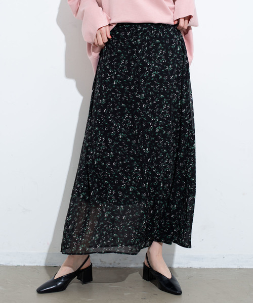 Aunt Marie's（アントマリーズ）の「AUNT MARIE'S クルミボタンFlowerマーメイドスカート（スカート・レディース・ブラック/レッド/グリーン・FREE）」の4枚目の写真