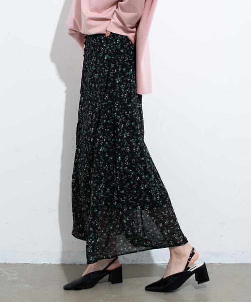 Aunt Marie's（アントマリーズ）の「AUNT MARIE'S クルミボタンFlowerマーメイドスカート（スカート・レディース・ブラック/レッド/グリーン・FREE）」の6枚目の写真