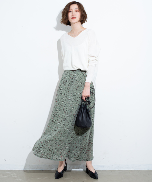 Aunt Marie's（アントマリーズ）の「AUNT MARIE'S クルミボタンFlowerマーメイドスカート（スカート・レディース・ブラック/レッド/グリーン・FREE）」の14枚目の写真