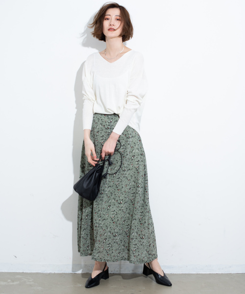 Aunt Marie's（アントマリーズ）の「AUNT MARIE'S クルミボタンFlowerマーメイドスカート（スカート・レディース・ブラック/レッド/グリーン・FREE）」の16枚目の写真