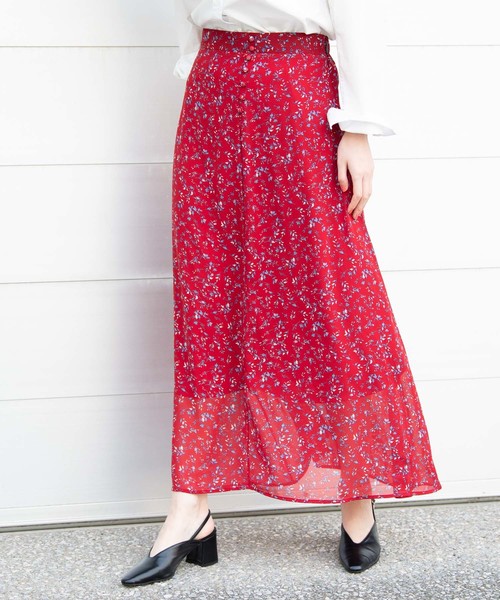 Aunt Marie's（アントマリーズ）の「AUNT MARIE'S クルミボタンFlowerマーメイドスカート（スカート・レディース・ブラック/レッド/グリーン・FREE）」の18枚目の写真