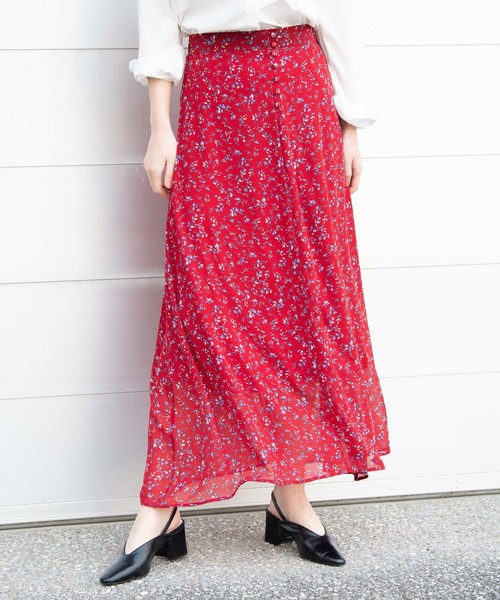 Aunt Marie's（アントマリーズ）の「AUNT MARIE'S クルミボタンFlowerマーメイドスカート（スカート・レディース・ブラック/レッド/グリーン・FREE）」の19枚目の写真