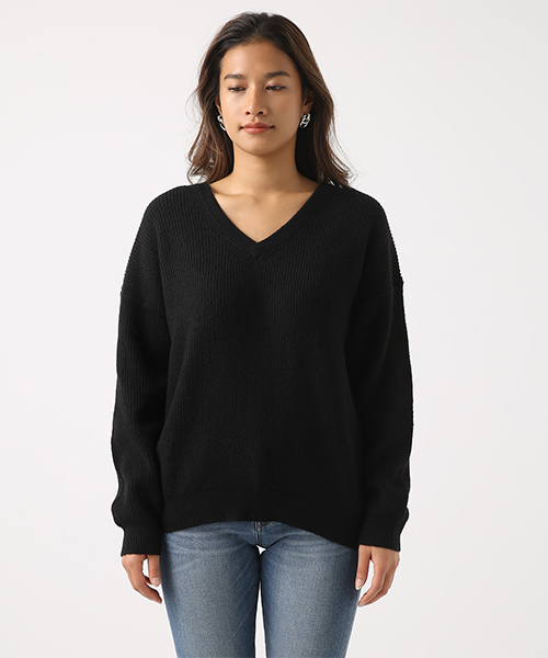 V NECK LOOSE KNIT TOPS V NECK LOOSE KNIT TOPS
