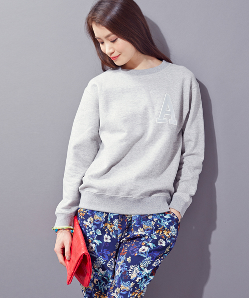 UNITED ARROWS(ユナイテッドアローズ)の「◆UAW CTN スウェット†◆(スウェット・レディース・Navy/MD.Gray・フリ-)」の2枚目の写真