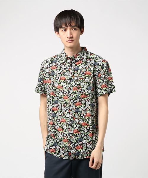 Quiksilver（クイックシルバー）の「半袖シャツ QUICKSILVER GQYWT03163（シャツ/ブラウス・メンズ・ホワイト/ブラック・M/L）」の2枚目の写真
