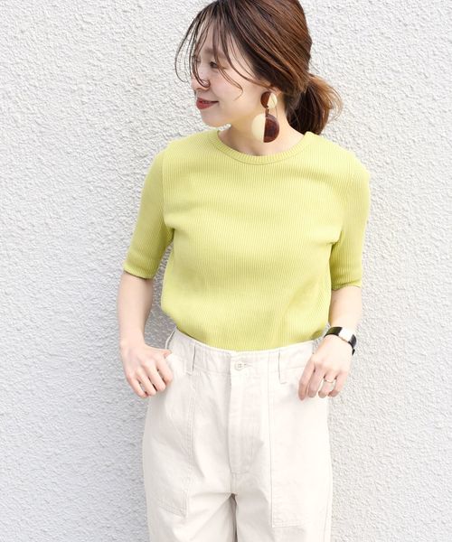 SHIPS for women - 専用 shipsヘビーテレコショートスリーブプルオーバー セール】ヘビーテレコショートスリーブプルオーバー◇（Tシャツ
