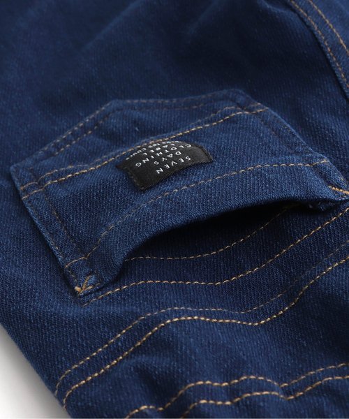 apres les cours（アプレレクール）の「/7分丈デニムニット/7days Style pants（デニムパンツ・キッズ・ネイビー/ブルー・90/100/110/120/80/130/70）」の15枚目の写真