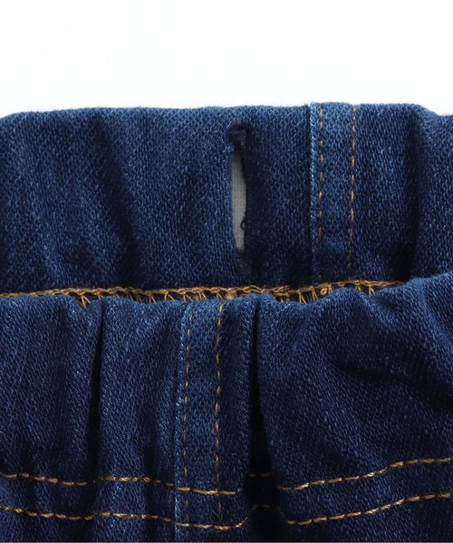 apres les cours（アプレレクール）の「/7分丈デニムニット/7days Style pants（デニムパンツ・キッズ・ネイビー/ブルー・90/100/110/120/80/130/70）」の17枚目の写真