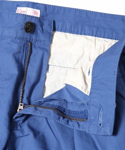 coen(コーエン)の「ライトチノタックパンツ 14SS(チノパンツ・レディース・オフホワイト/オリーブ/ベージュ/コバルトブルー・LARGE/SMALL/MEDIUM)」の13枚目の写真