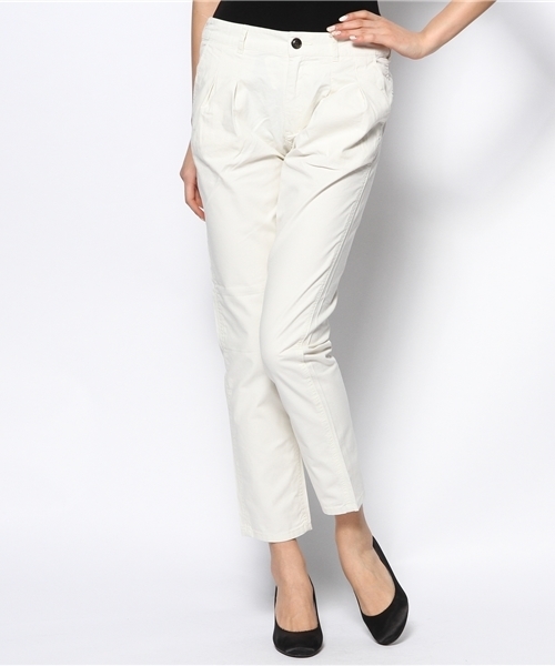 coen(コーエン)の「ライトチノタックパンツ 14SS(チノパンツ・レディース・オフホワイト/オリーブ/ベージュ/コバルトブルー・LARGE/SMALL/MEDIUM)」の5枚目の写真