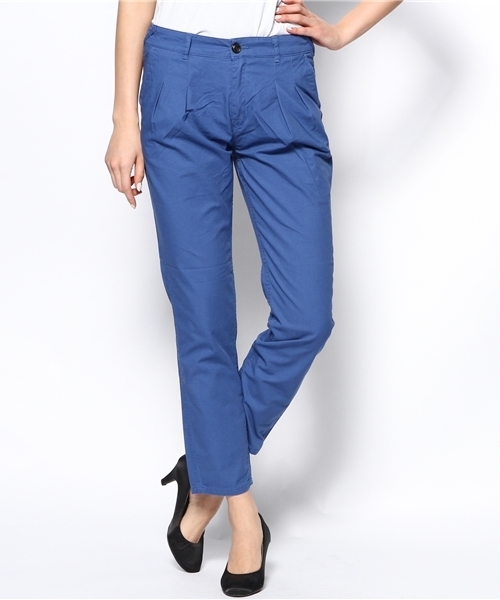 coen(コーエン)の「ライトチノタックパンツ 14SS(チノパンツ・レディース・オフホワイト/オリーブ/ベージュ/コバルトブルー・LARGE/SMALL/MEDIUM)」の6枚目の写真