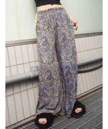 GYDA | ペイズリーワイドフレアパンツ(その他パンツ)