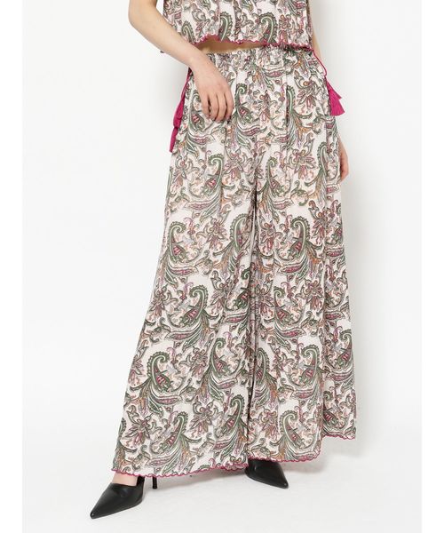 GYDA（ジェイダ）の「ペイズリーワイドフレアパンツ（その他パンツ・レディース・ネイビー/アイボリー・FREE）」の15枚目の写真