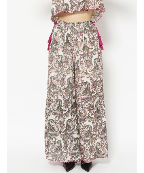 GYDA（ジェイダ）の「ペイズリーワイドフレアパンツ（その他パンツ・レディース・ネイビー/アイボリー・FREE）」の13枚目の写真