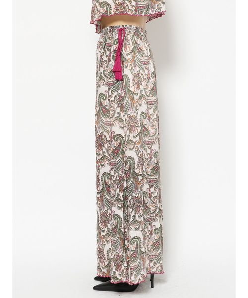 GYDA（ジェイダ）の「ペイズリーワイドフレアパンツ（その他パンツ・レディース・ネイビー/アイボリー・FREE）」の12枚目の写真