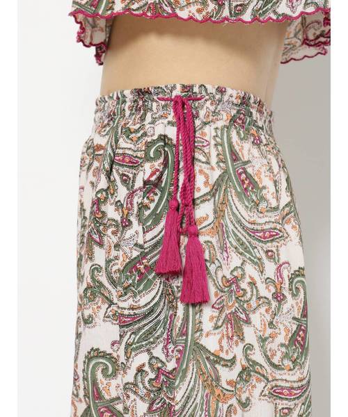 GYDA（ジェイダ）の「ペイズリーワイドフレアパンツ（その他パンツ・レディース・ネイビー/アイボリー・FREE）」の9枚目の写真