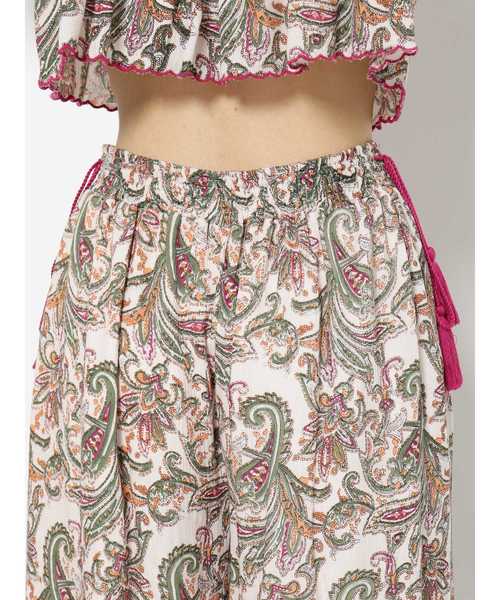 GYDA（ジェイダ）の「ペイズリーワイドフレアパンツ（その他パンツ・レディース・ネイビー/アイボリー・FREE）」の8枚目の写真