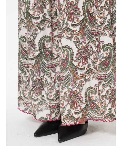 GYDA（ジェイダ）の「ペイズリーワイドフレアパンツ（その他パンツ・レディース・ネイビー/アイボリー・FREE）」の7枚目の写真