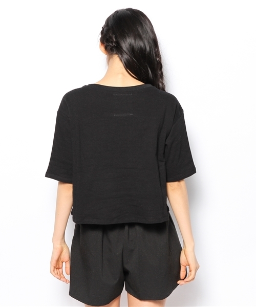 DISCOAT（ディスコート）の「【Discoaｔ】メッシュ切替プルオーバー（Tシャツ/カットソー・レディース・オフホワイト/ブラック・ﾌﾘ-）」の3枚目の写真