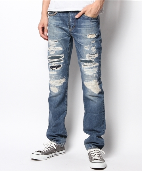 HYSTERIC GLAMOUR（ヒステリックグラマー）の「HCR加工 デニムスリム