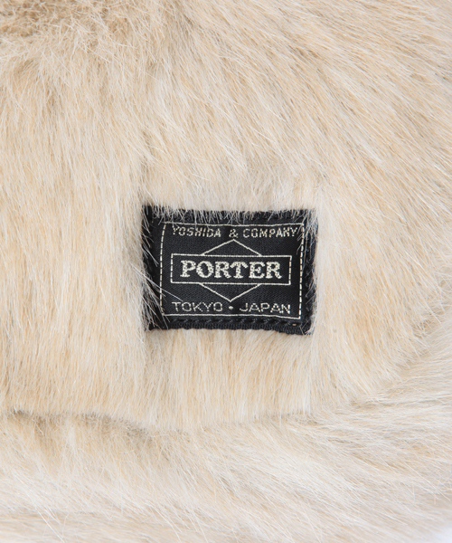 値下げ！PORTER ×beams boy コラボフェイクファーリュックベージュ 値下げ！PORTER ×beams boy コラボフェイクファーリュック