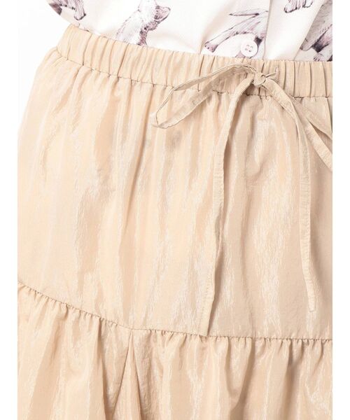 merry jenny（メリージェニー）の「ティアードティアードスカート（スカート・レディース・ライトグレー/ブラック/ベージュ・FREE）」の7枚目の写真