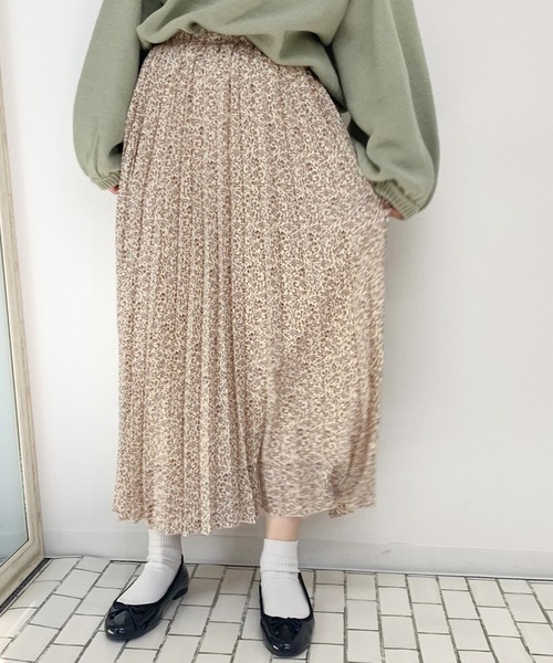 apres jour（アプレジュール）の「花柄プリーツスカート【ZOZOTOWN限定アイテム】（スカート・レディース・ブラック/ライトグリーン/アイボリー/その他/ライトベージュ・フリー）」の20枚目の写真