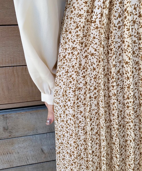 apres jour（アプレジュール）の「花柄プリーツスカート【ZOZOTOWN限定アイテム】（スカート・レディース・ブラック/ライトグリーン/アイボリー/その他/ライトベージュ・フリー）」の22枚目の写真