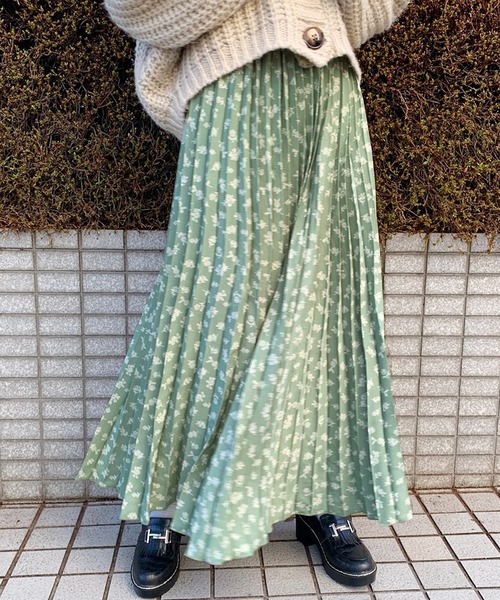 apres jour（アプレジュール）の「花柄プリーツスカート【ZOZOTOWN限定アイテム】（スカート・レディース・ブラック/ライトグリーン/アイボリー/その他/ライトベージュ・フリー）」の16枚目の写真